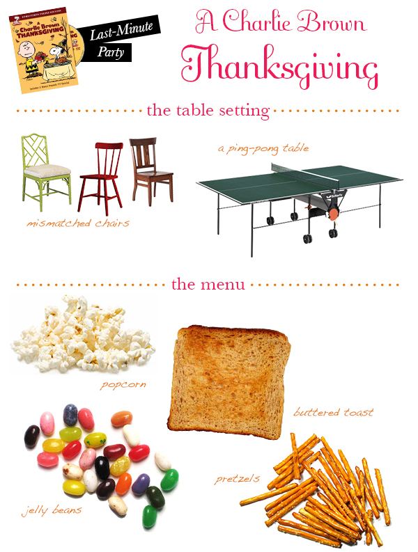 charlie brown thanksgiving essentials