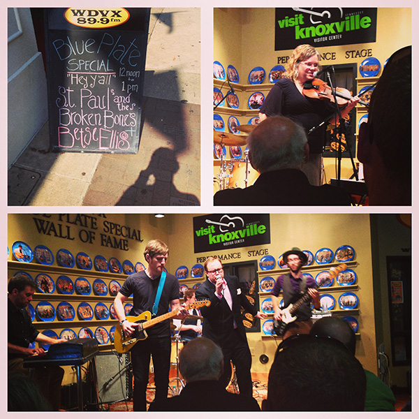 On Friday, we went to see St. Paul & the Broken Bones play WDVX's Blue Plate Special. Later that night, they gave a killer concert at Barley's in the Old City.