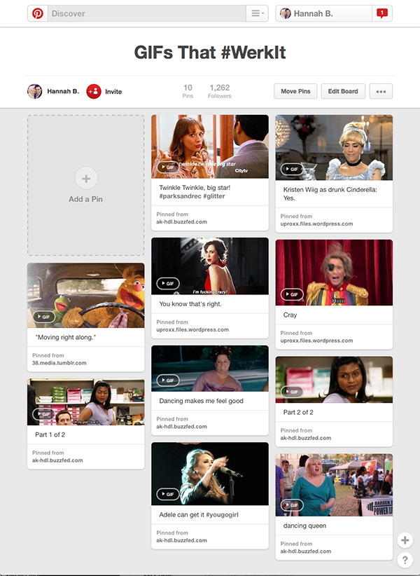 GIFs that #werkit Pinterest Board by Hannah  B.