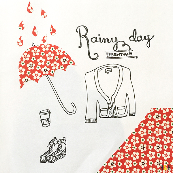 Rainy Day Essentials #sketchbook #doodle by Hannah B. | Hannah  & Husband
