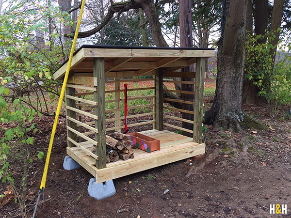 Husband built a wood shed | Hannah & Husband